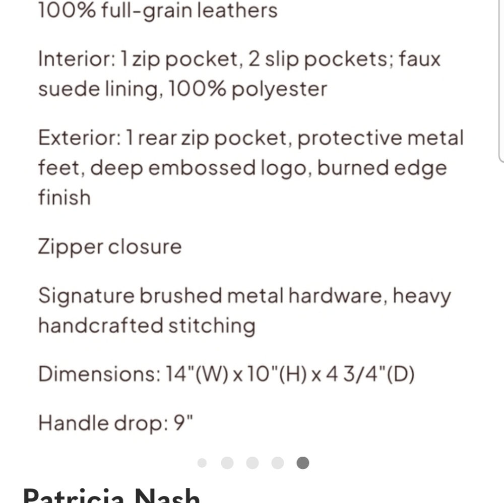 Patricia Nash Distressed Vintage Leather Zacona Handbag - Picture 12 of 12